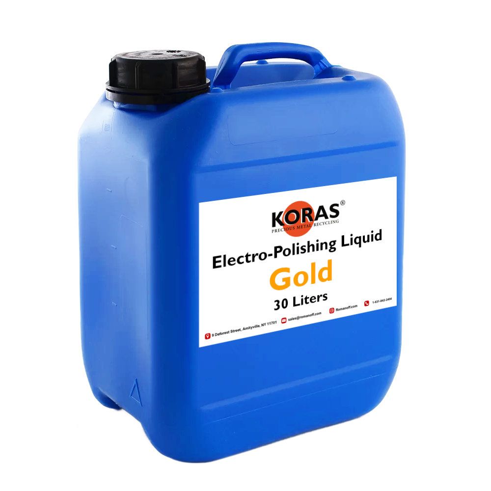 KORAS Electro-Polishing Liquid: Gold - 30 Liters