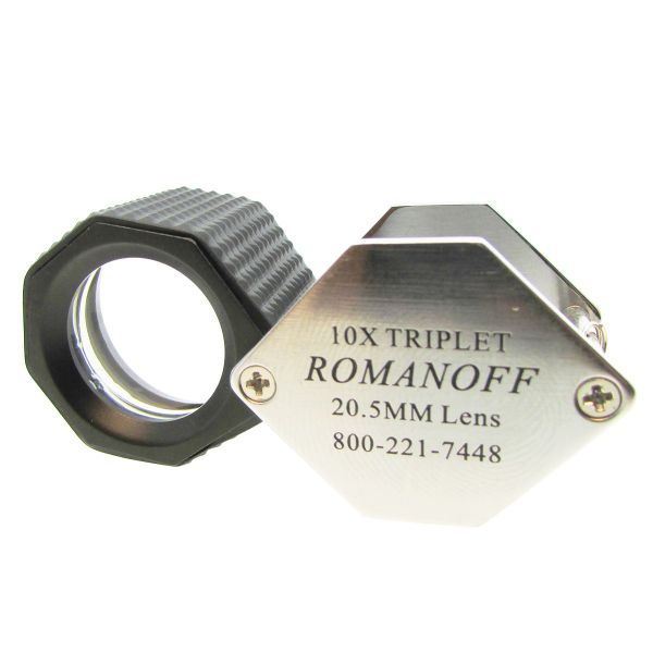 Jewelry Loupe Aluminum 10x Economy Magnifier - Magnifiers and