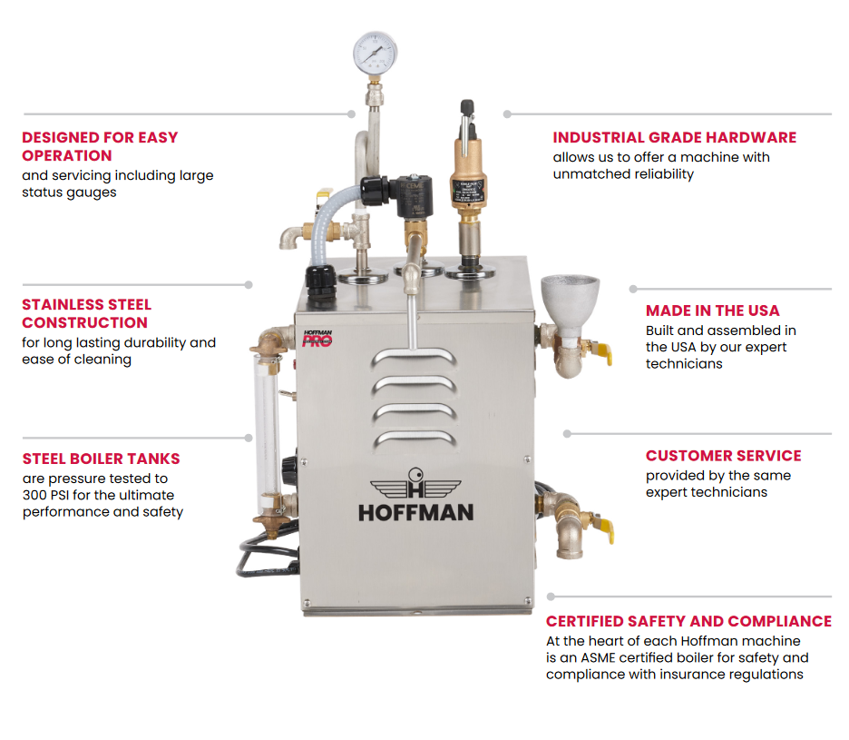 Hoffman JEL-3 2-Gallon Jewelry Steam Machine 